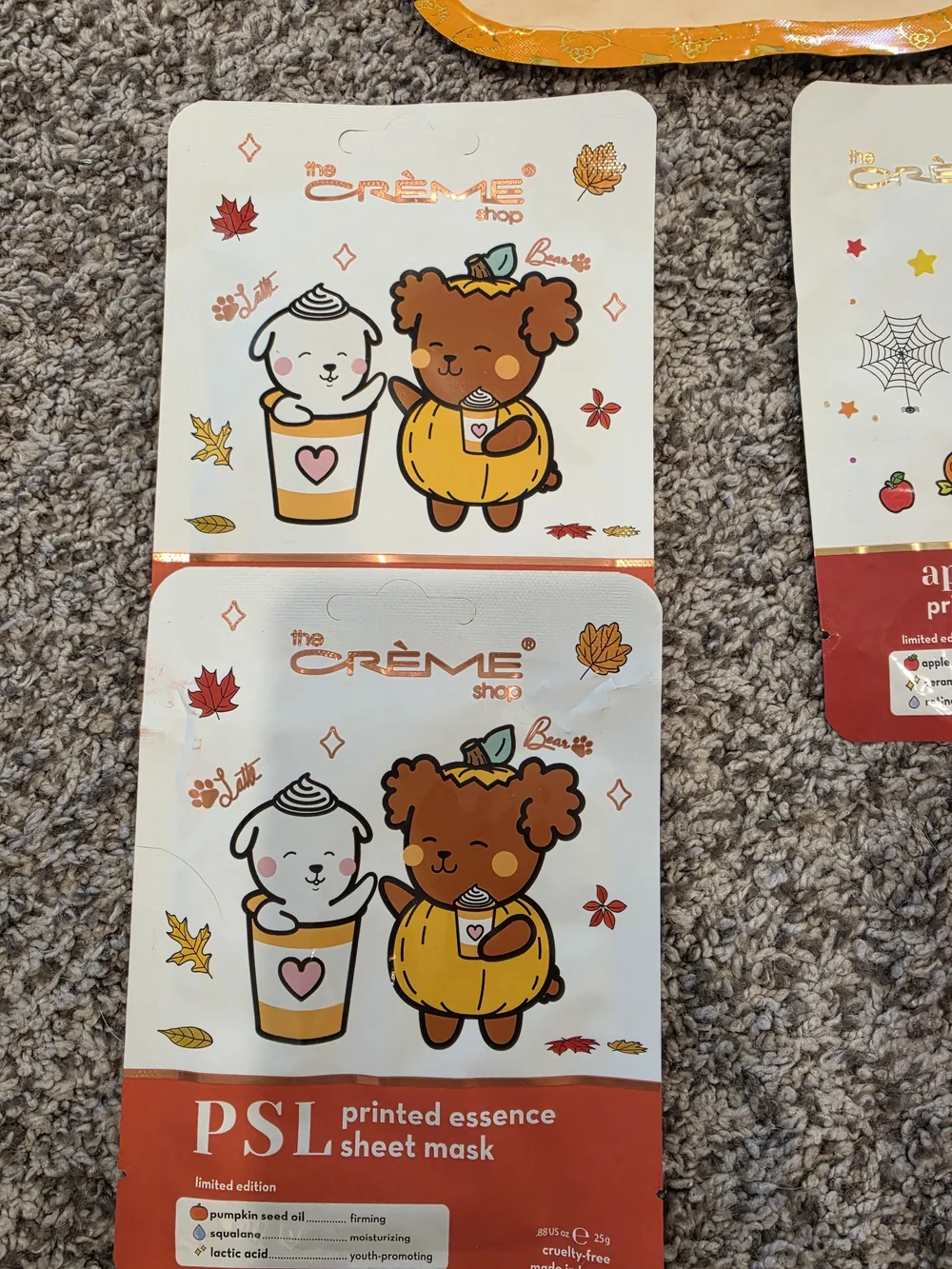 Hello Kitty Fall Kids Skin & Hair Sheet Mask Pack in Orange and Red Accents